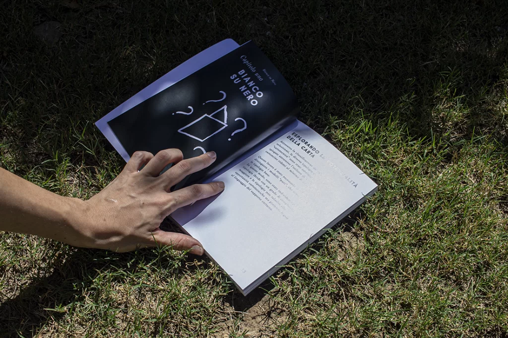 Alcune pagine della tesi di laurea magistrale "Un viaggio tra le pagine".