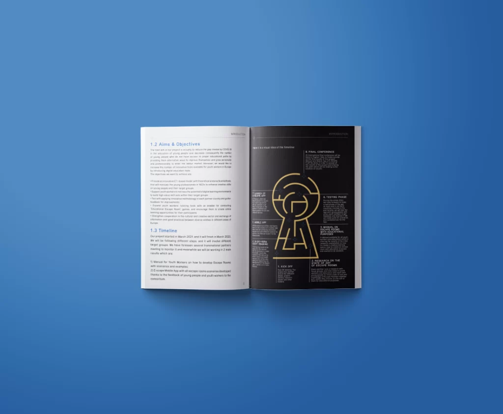 Anteprima di alcune pagine per il libro progetto E-scape.