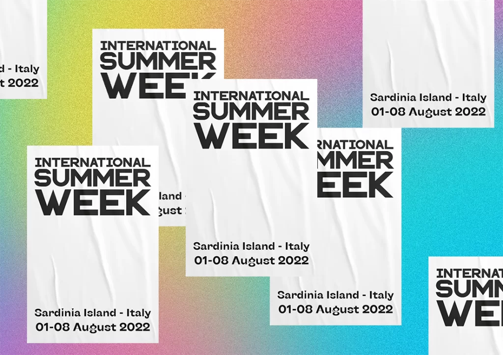 Rivisitazione del logo International Summer Week 2022.