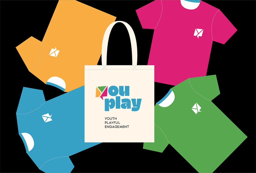 Merchandising per il progetto "Youplay".